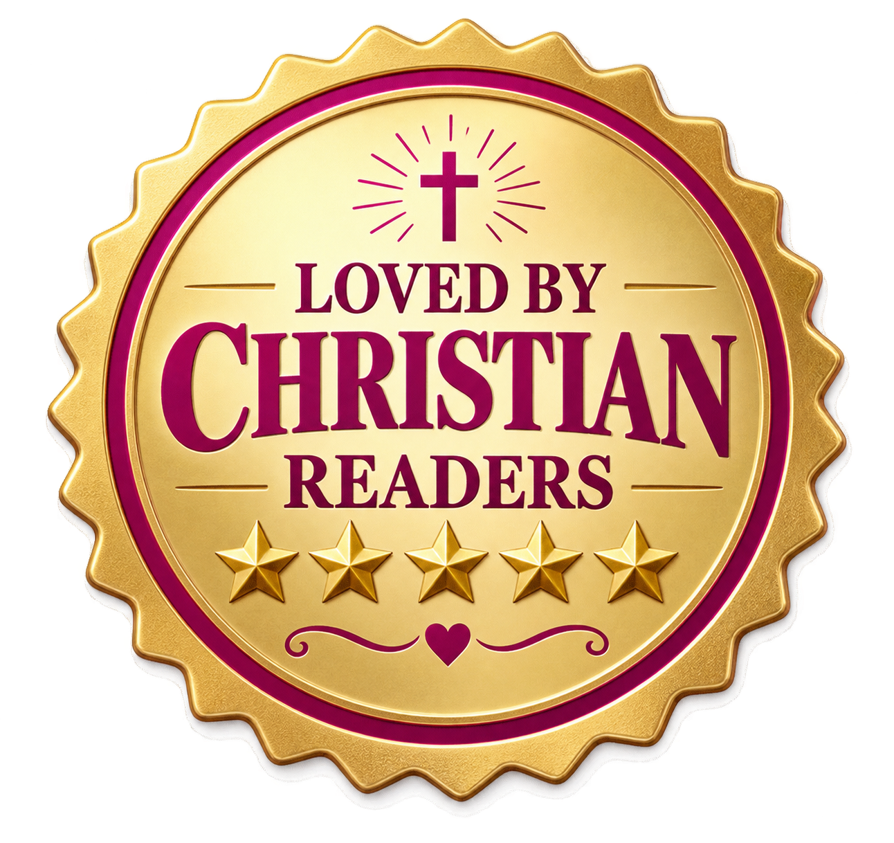 Loved by Christian readers promotional seal, not an official award